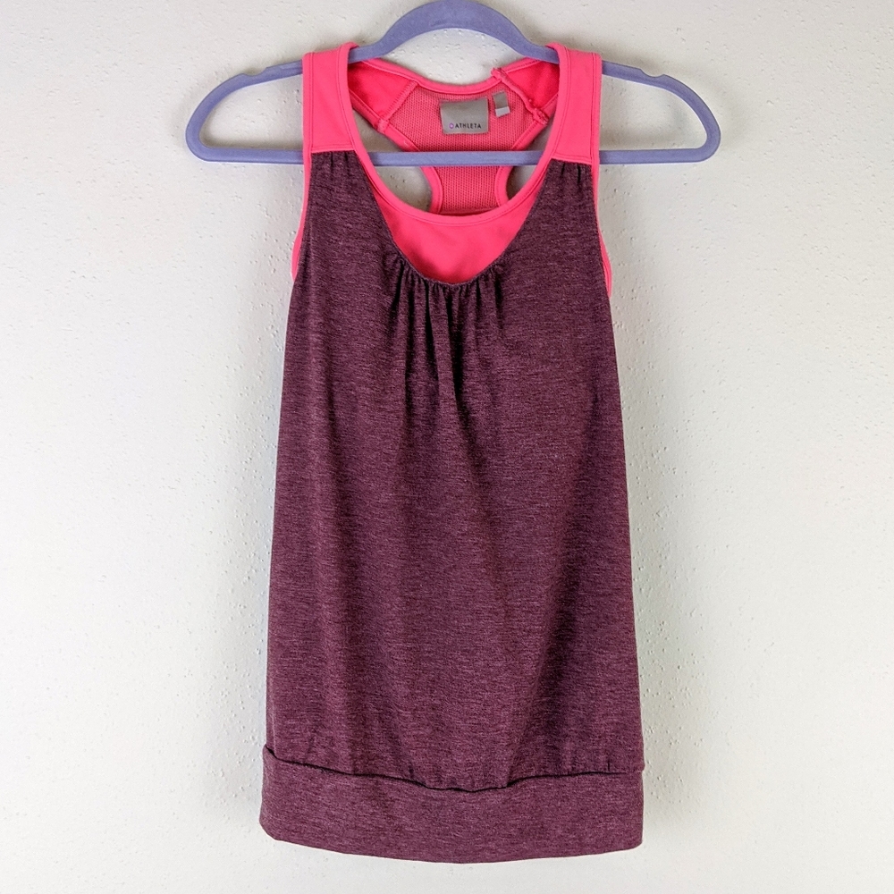 Athleta Racer Back Yoga Tank Top XS NWOT